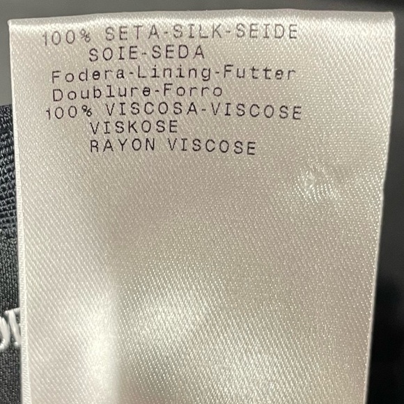 Giorgio Armani Women's Wide Leg Silk Trousers Dress Pants Minimalist Y2K Size 40 - Picture 8 of 8